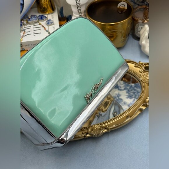 🆕 BETSEY JOHNSON 🧿 NWOT Get Toasted Green Crossbody Bag * NO POPTART WALLET* - Picture 7 of 14